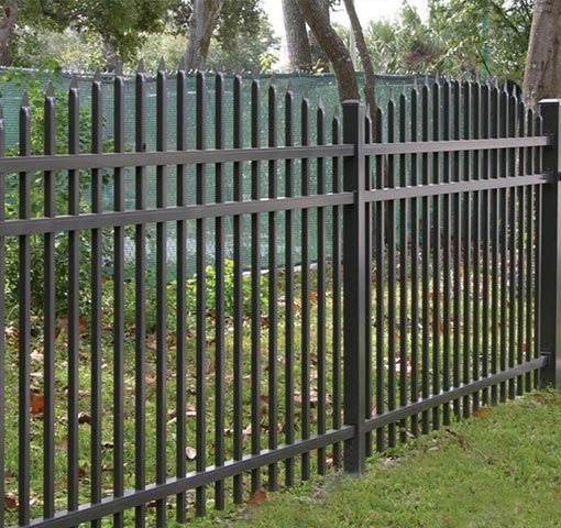 Arched Aluminum Fence